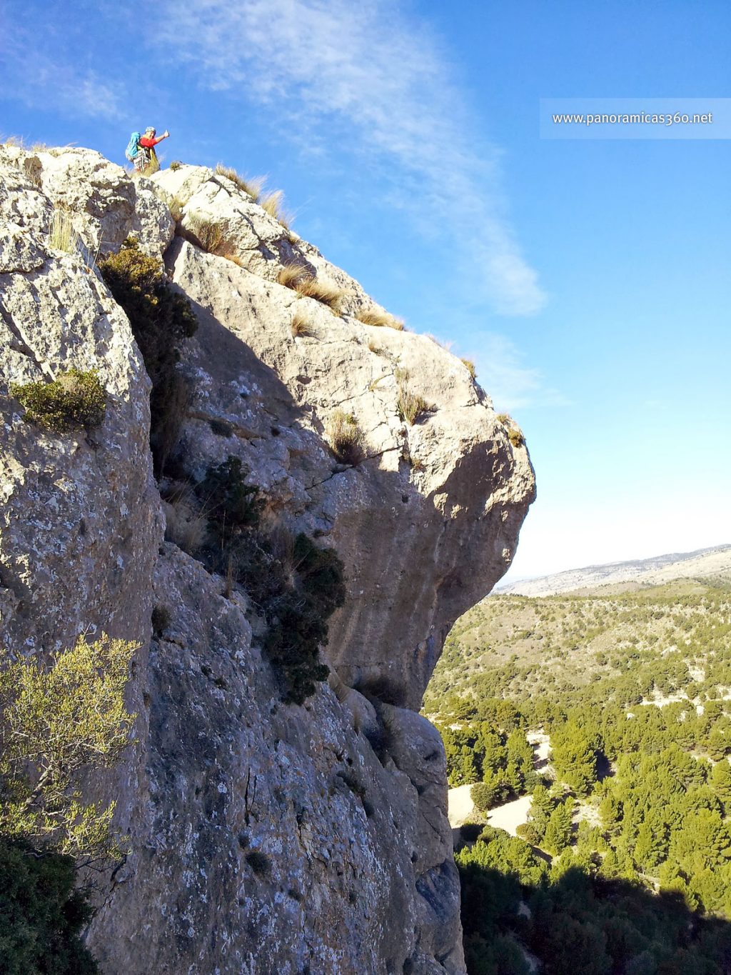 Juan en lo alto de la cresta