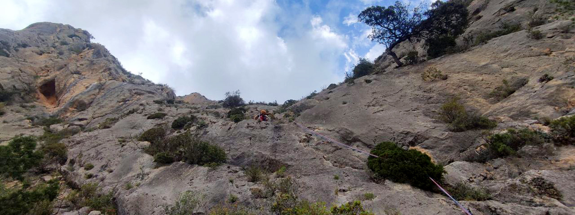 Primer largo de La Gran Repisa